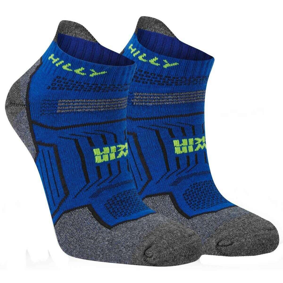 Hilly Twin Skin Socklets - Cobalt Blue/Grey Marl - Image 4