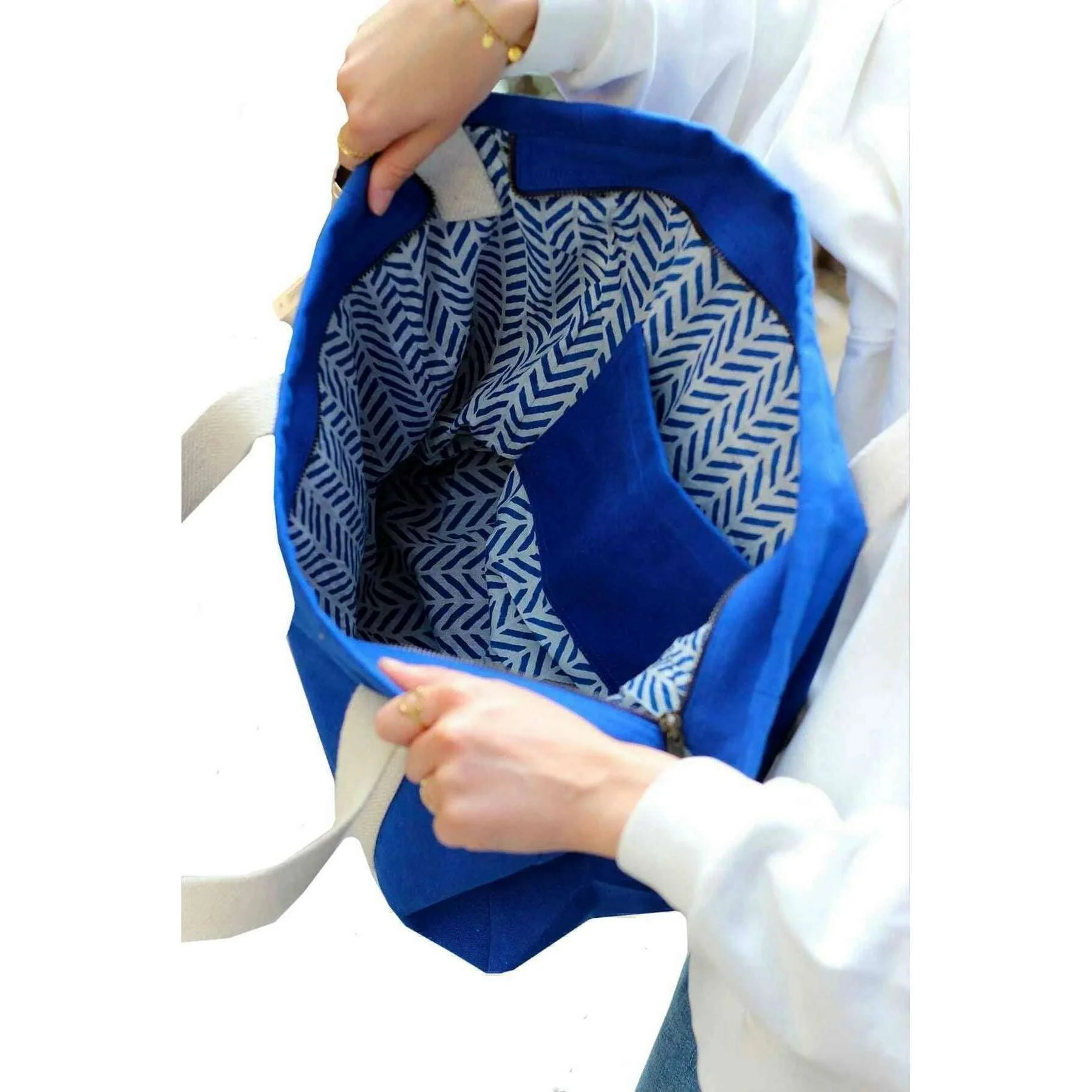 Hindbag Cesar Small Tote Bag - Electric Blue - Image 3