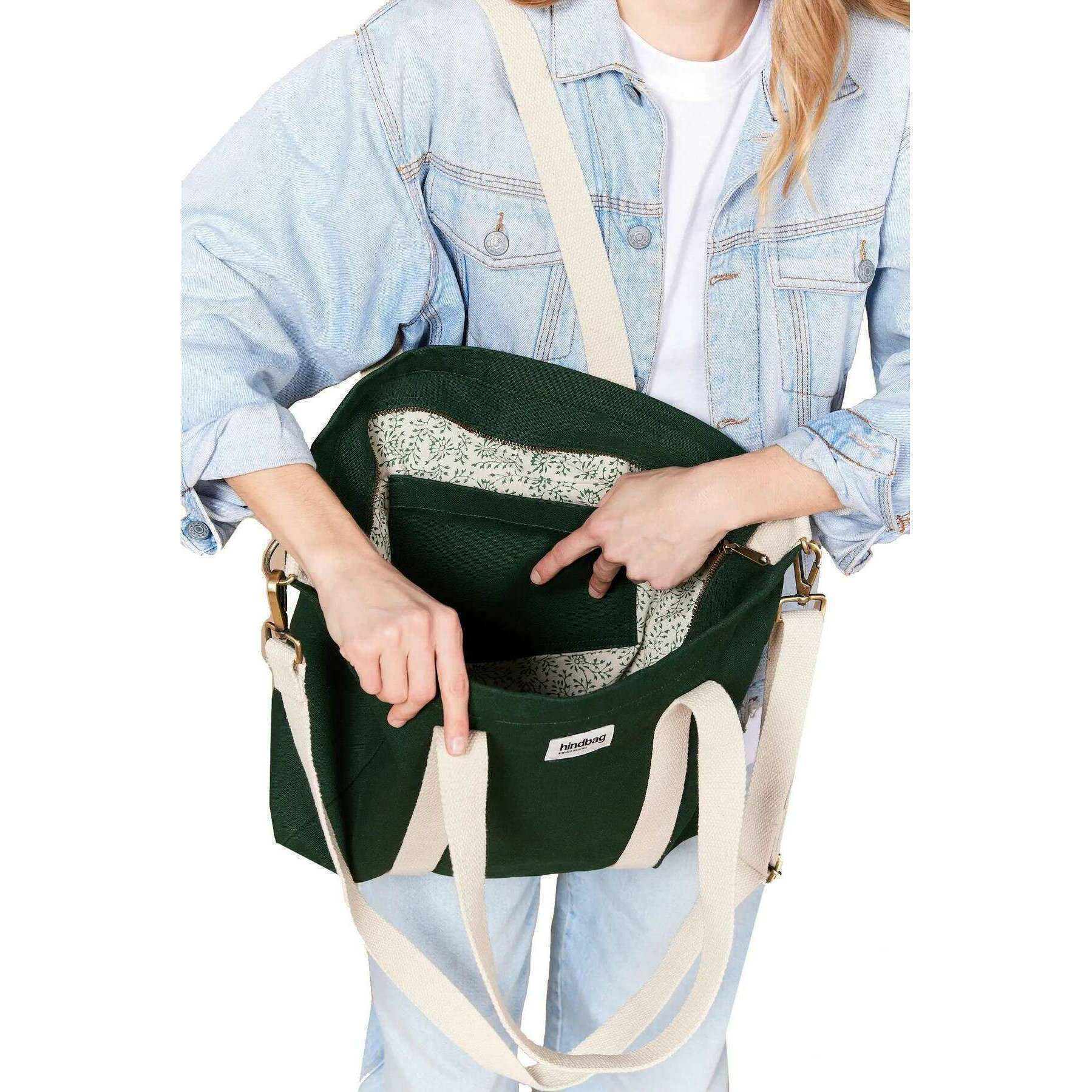Hindbag Cesar Small Tote Bag - Forest Green - Image 2