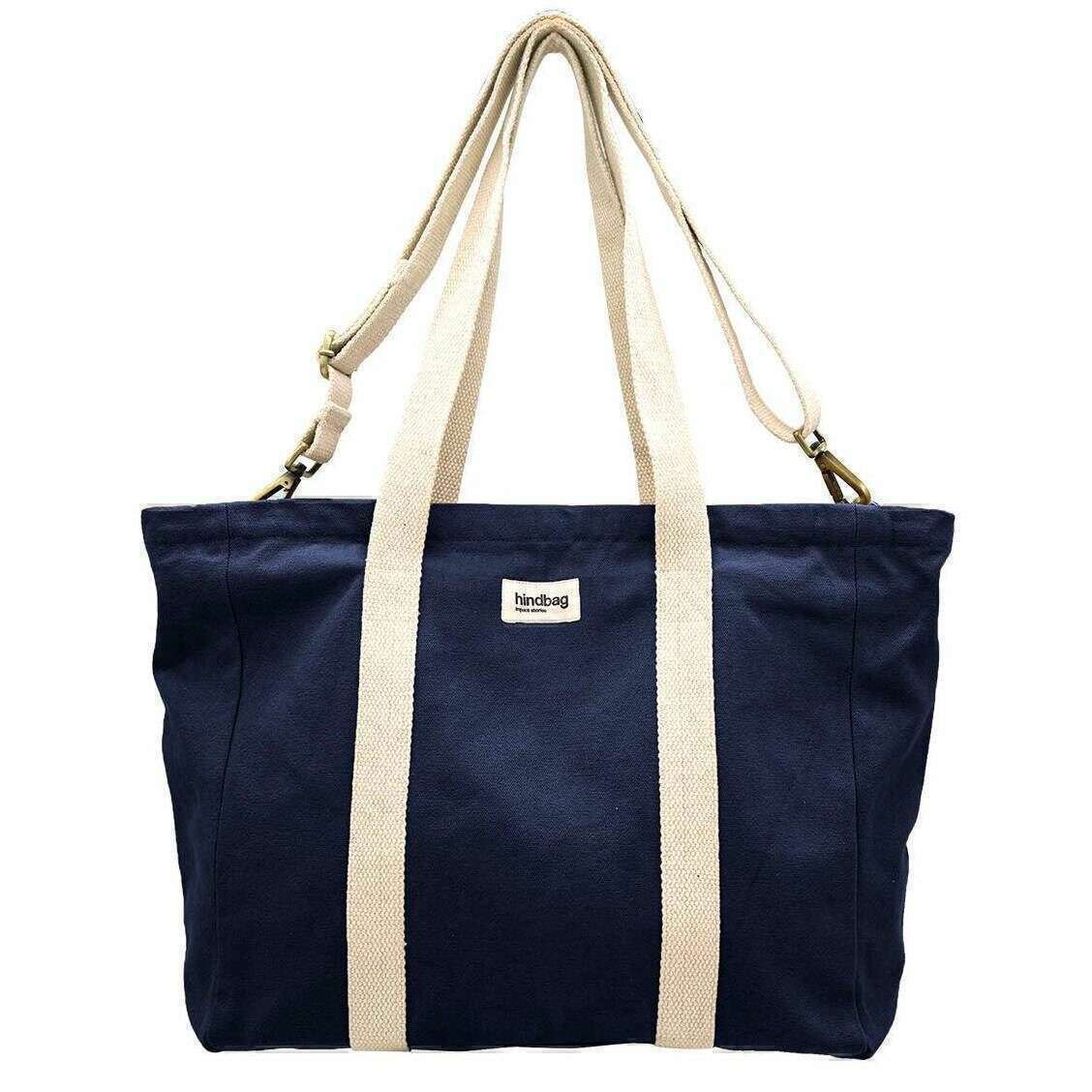 Hindbag Cesar Small Tote Bag - Navy Blue