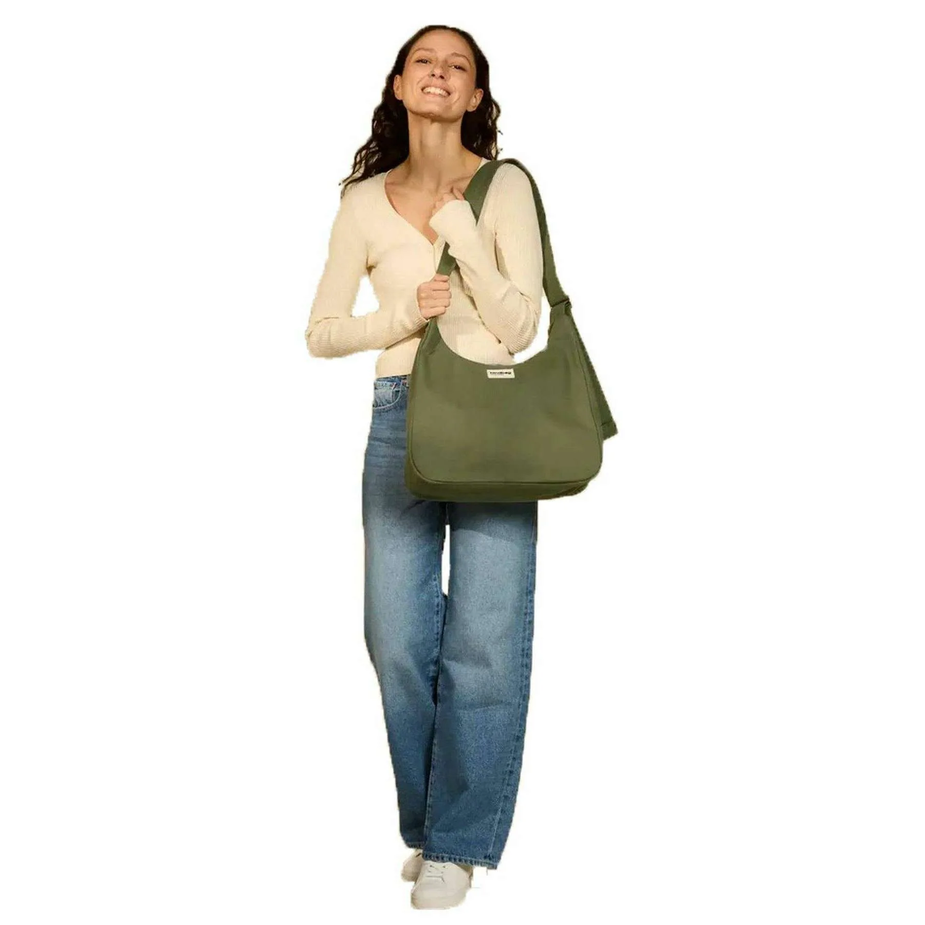 Hindbag Claire Hobo Bag - Olive Green - Image 5