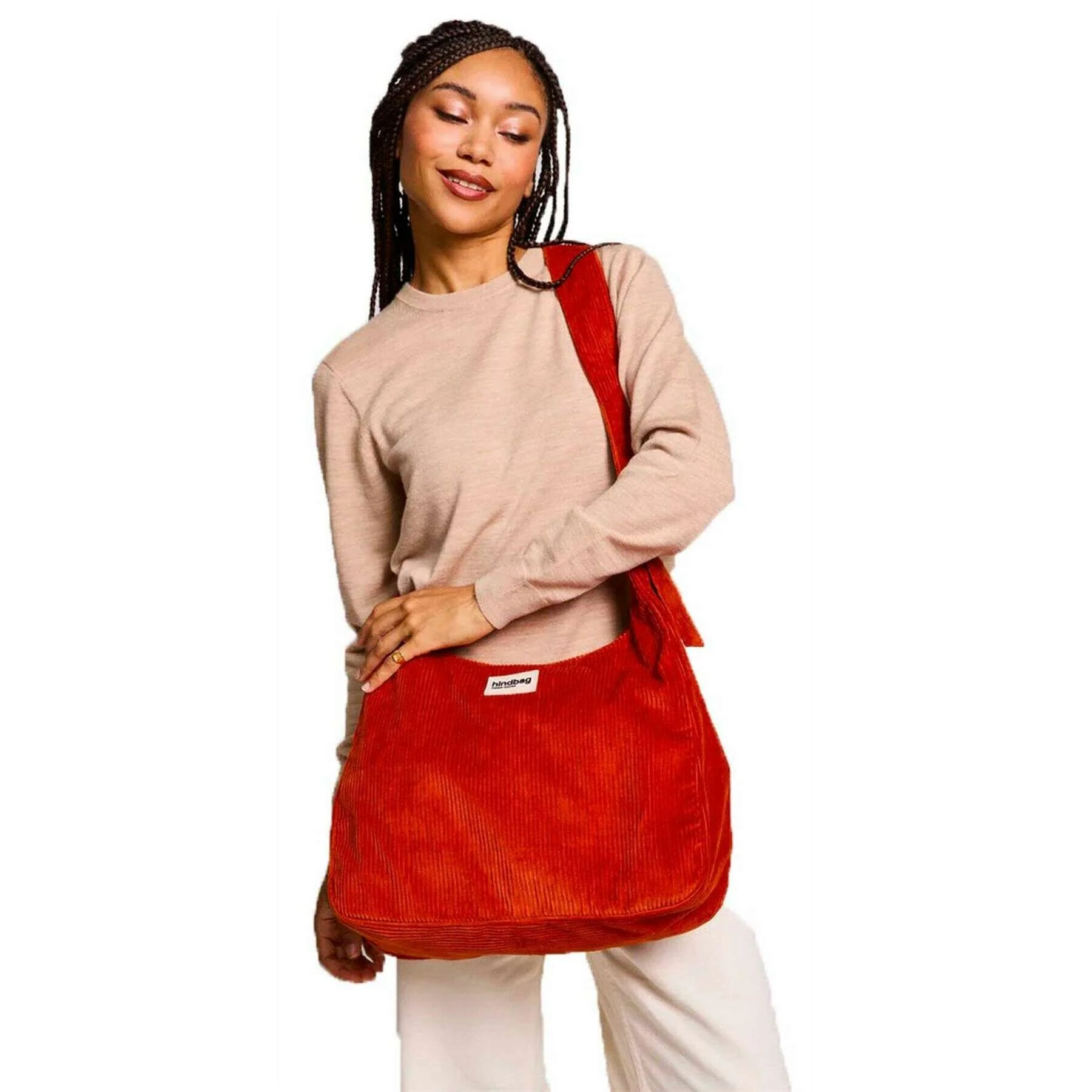 Hindbag Claire Hobo Bag - Velvet Brick Orange - Image 2