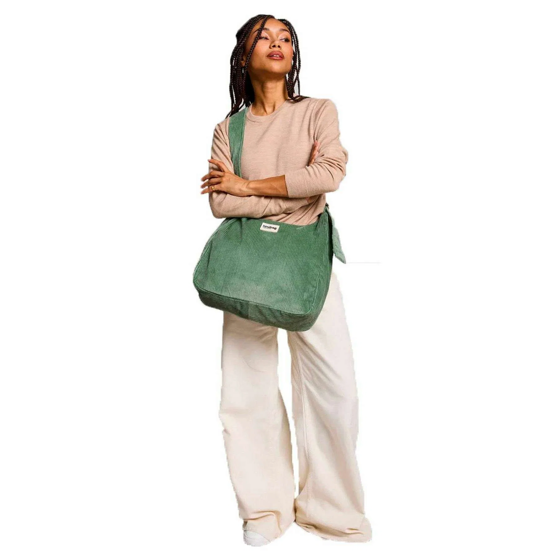 Hindbag Claire Hobo Bag - Velvet Mint Green