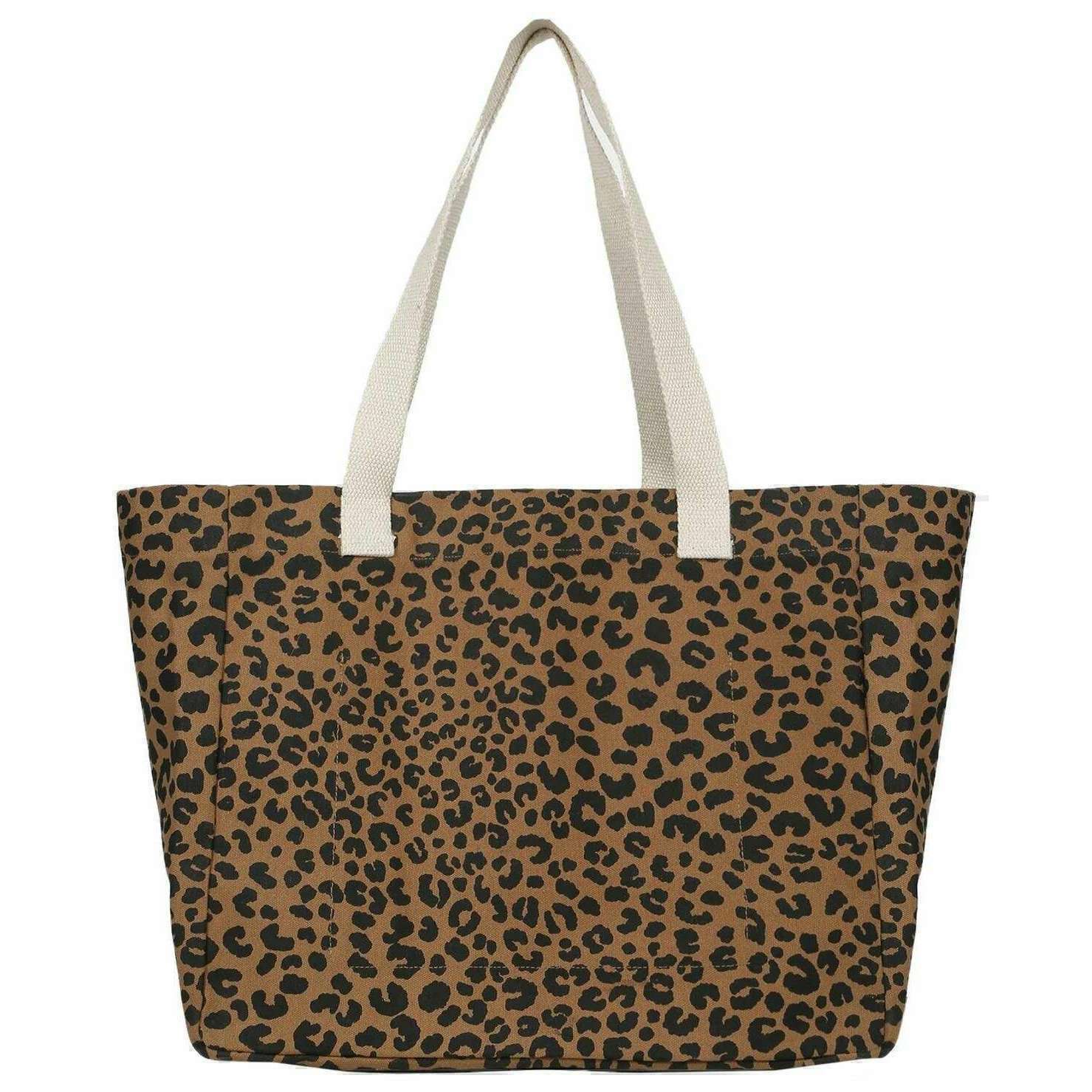 Hindbag Claude Beach Tote Bag - Leopard Cinnamon - Image 2