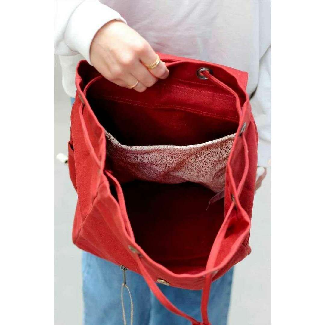 Hindbag Eliot Backpack - Terracotta Red - Image 3