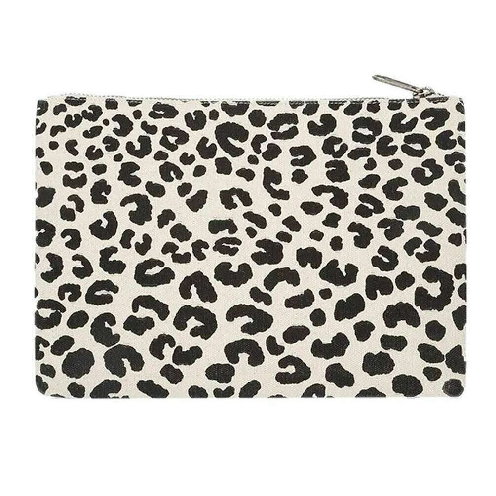 Hindbag Ema Medium Zipped Pouch - Leopard Off White - Image 2