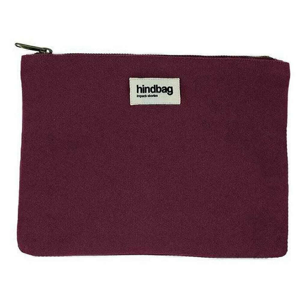 Hindbag Ema Medium Zipped Pouch - Plum Purple