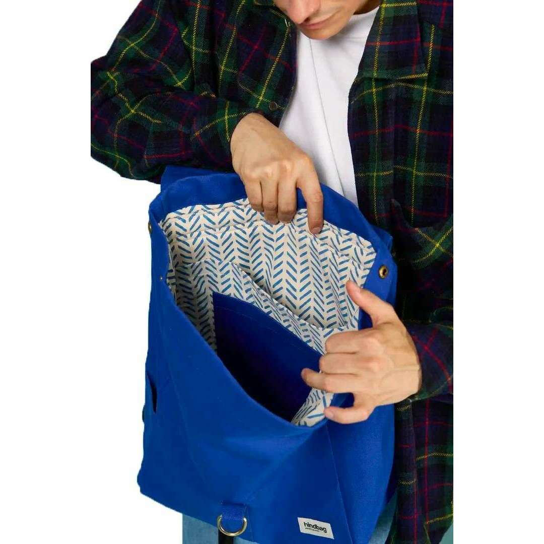 Hindbag Guillaume Flap Backpack - Electric Blue - Image 3