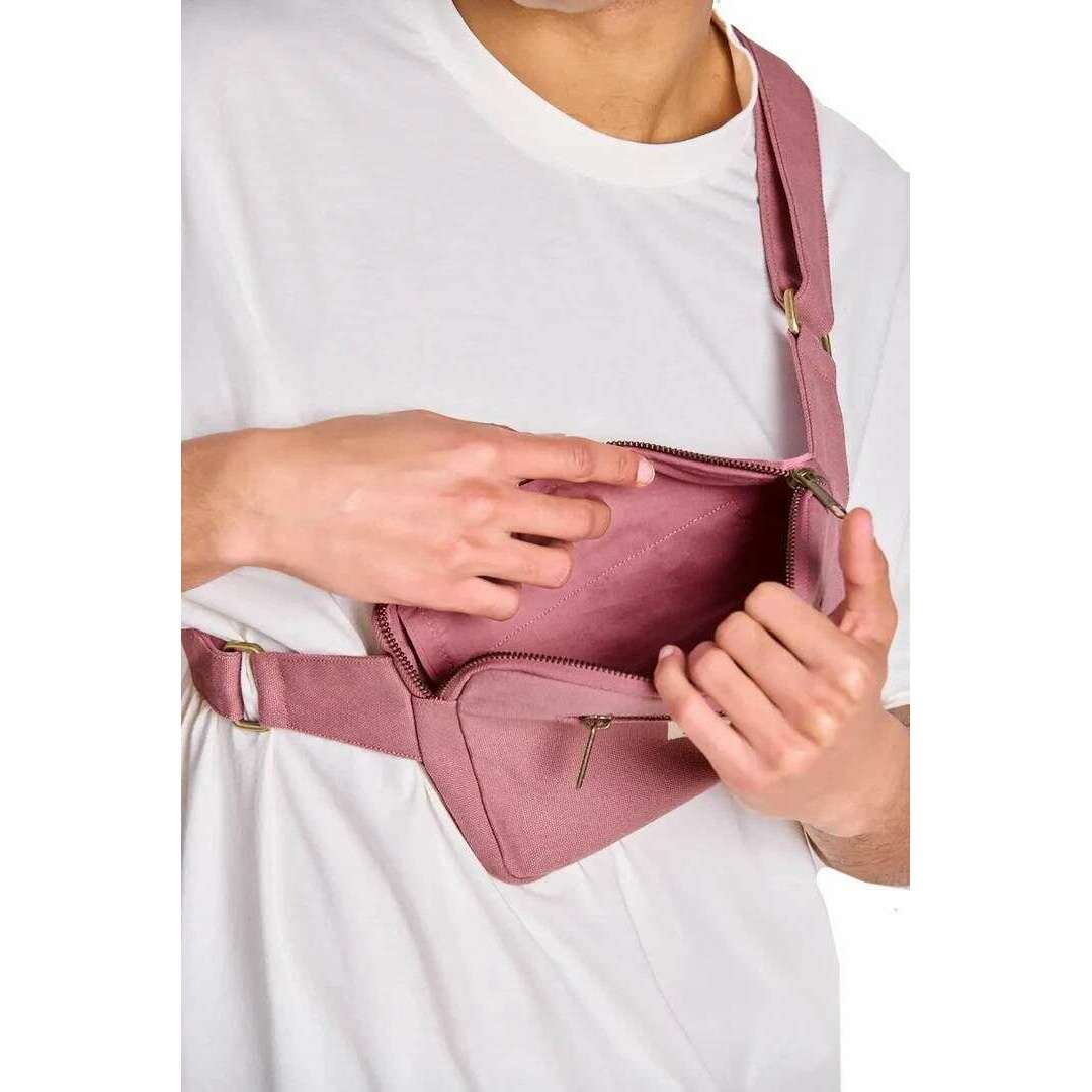 Hindbag Harry Rectangular Bum Bag - Blush Pink - Image 5