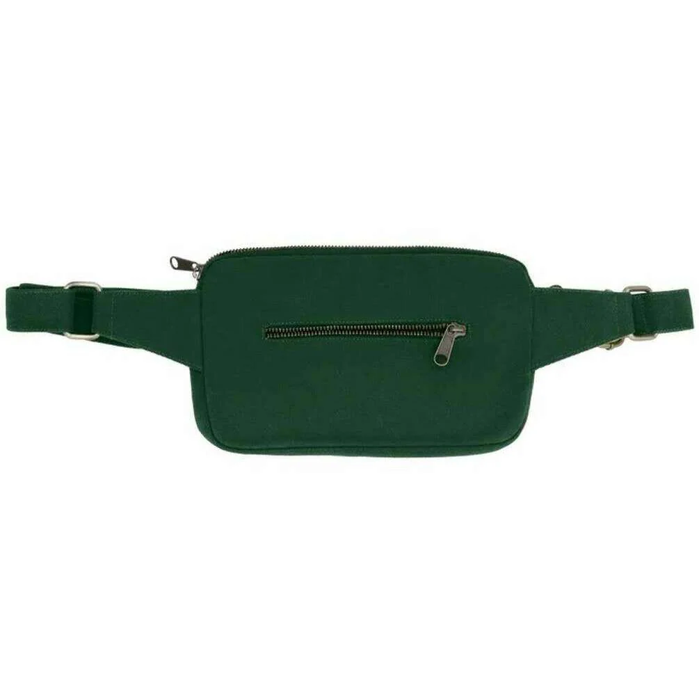 Hindbag Harry Rectangular Bum Bag - Forest Green - Image 2
