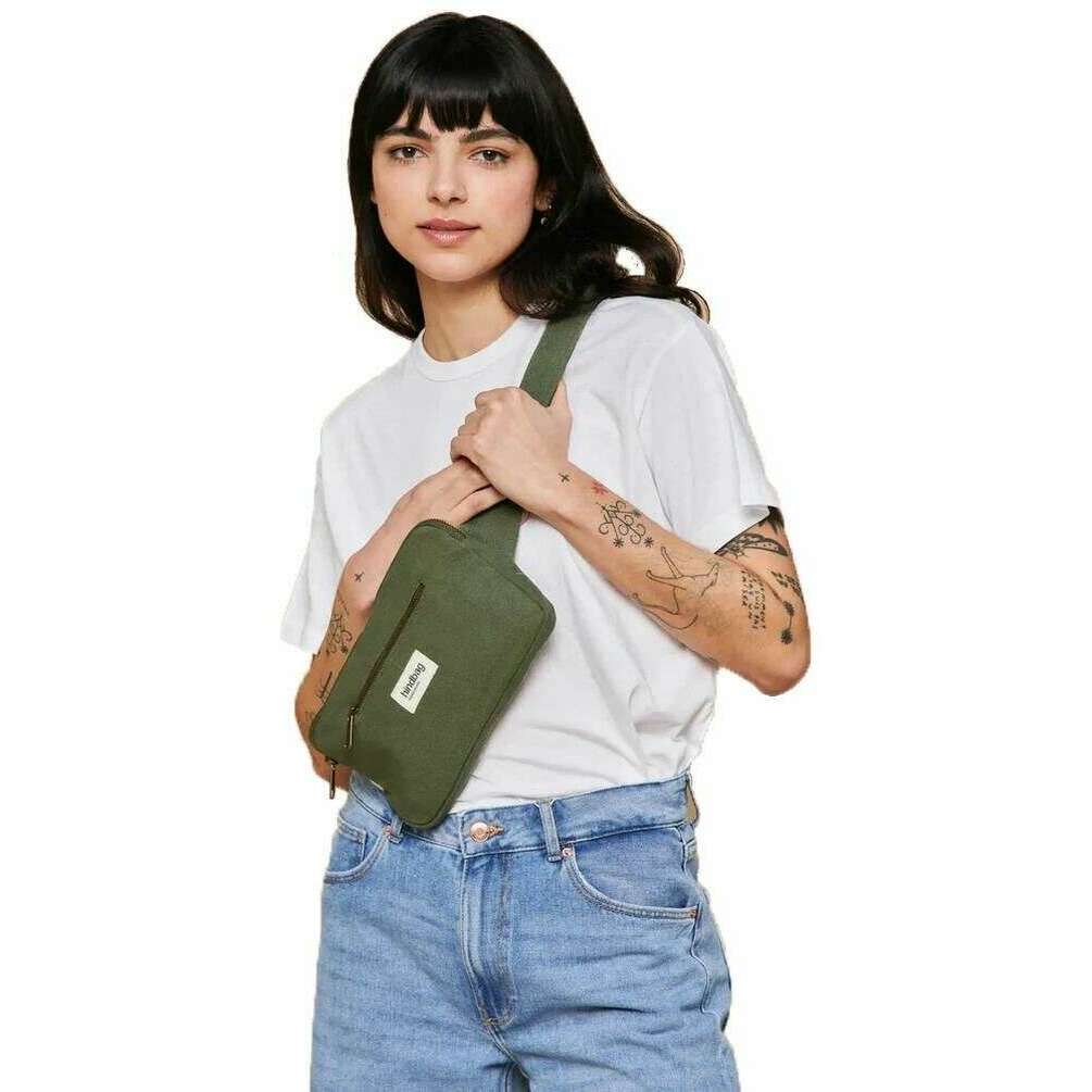 Hindbag Harry Rectangular Bum Bag - Olive Green - Image 3