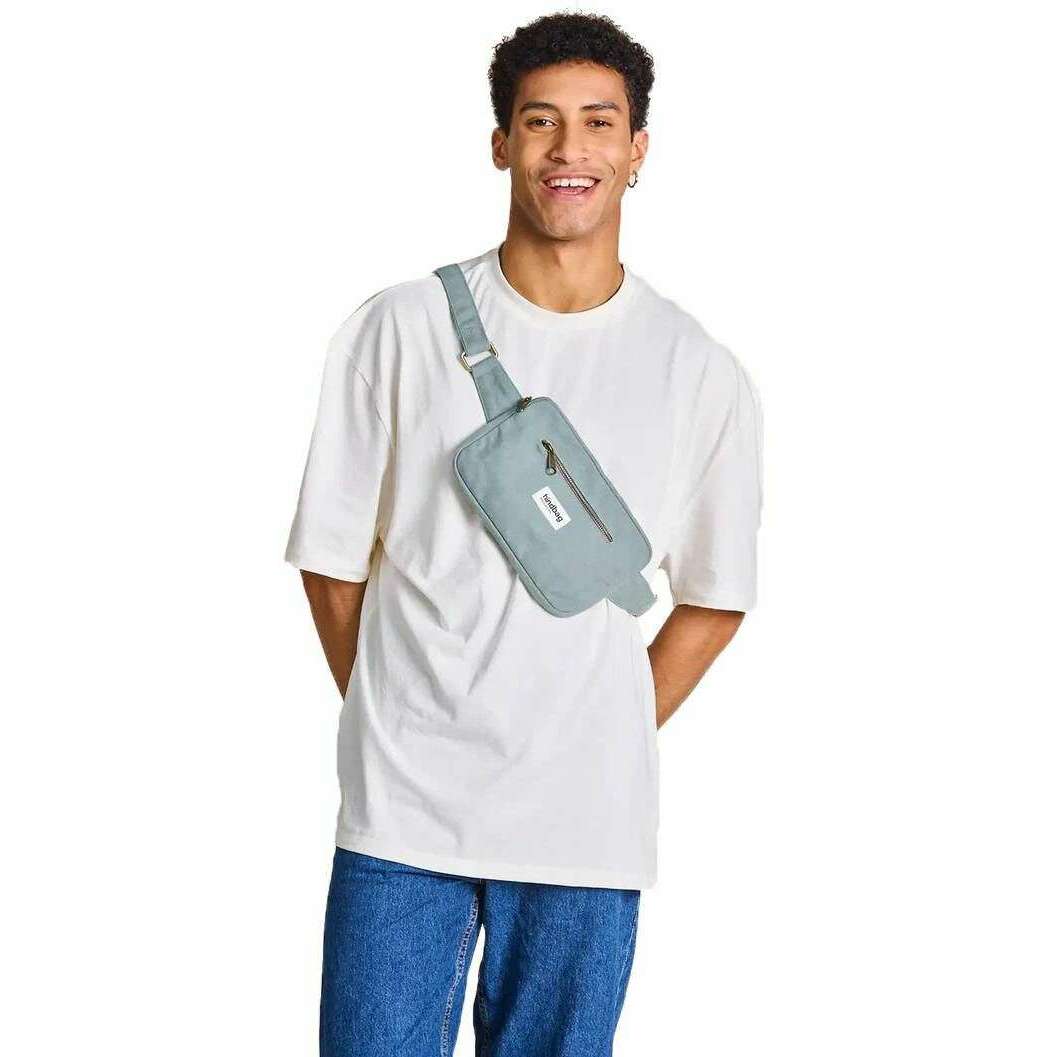 Hindbag Harry Rectangular Bum Bag - Sage Blue - Image 3