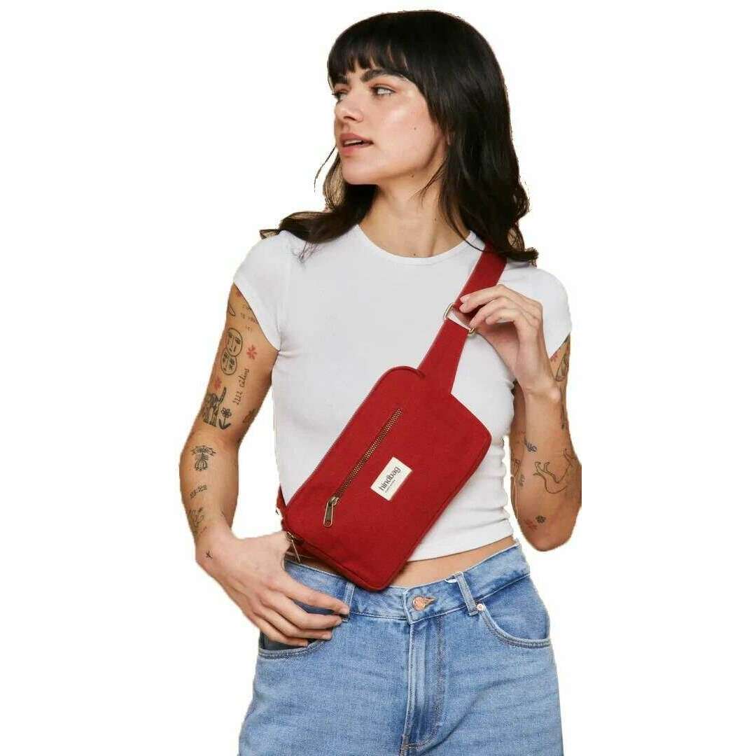 Hindbag Harry Rectangular Bum Bag - Terracotta Red - Image 3