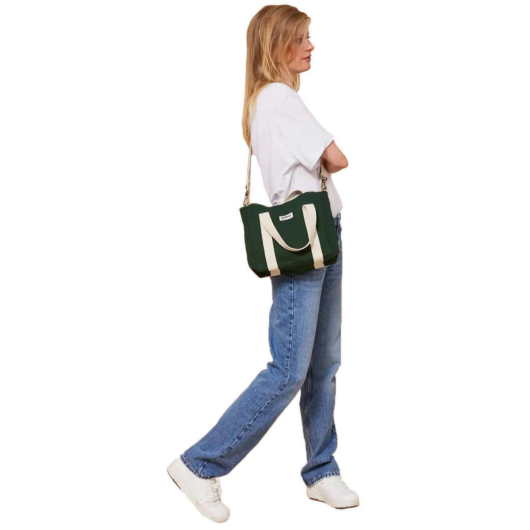 Hindbag Louise Square Crossbody Bag - Forest Green - Image 2