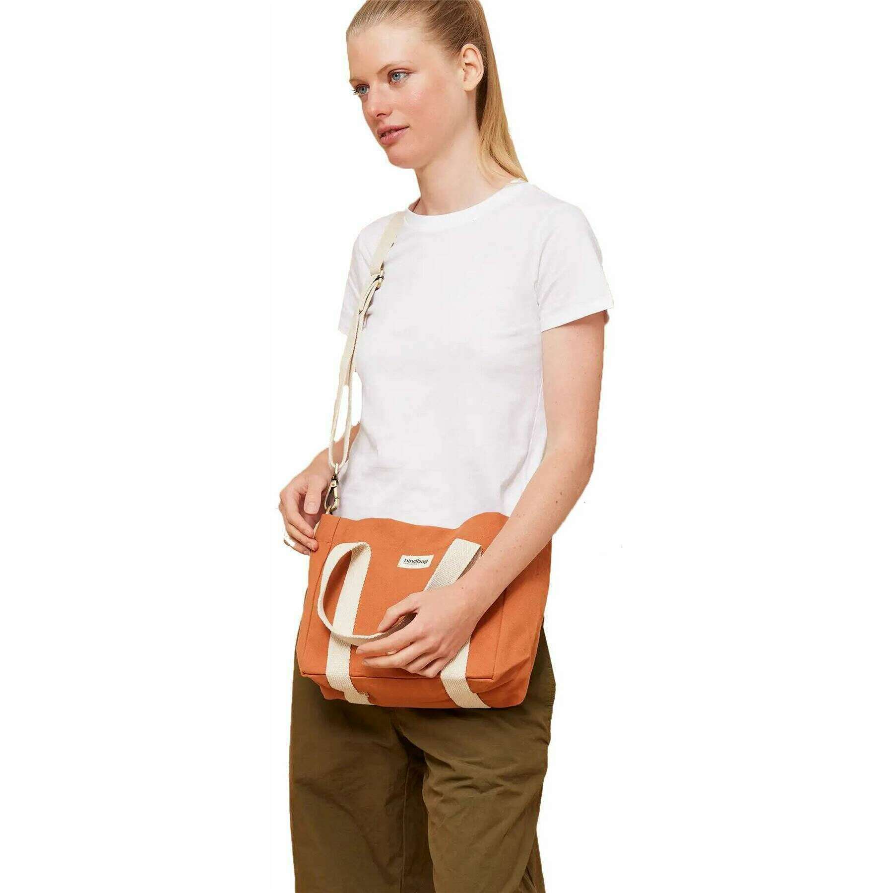 Hindbag Louise Square Crossbody Bag - Sienna Orange - Image 2