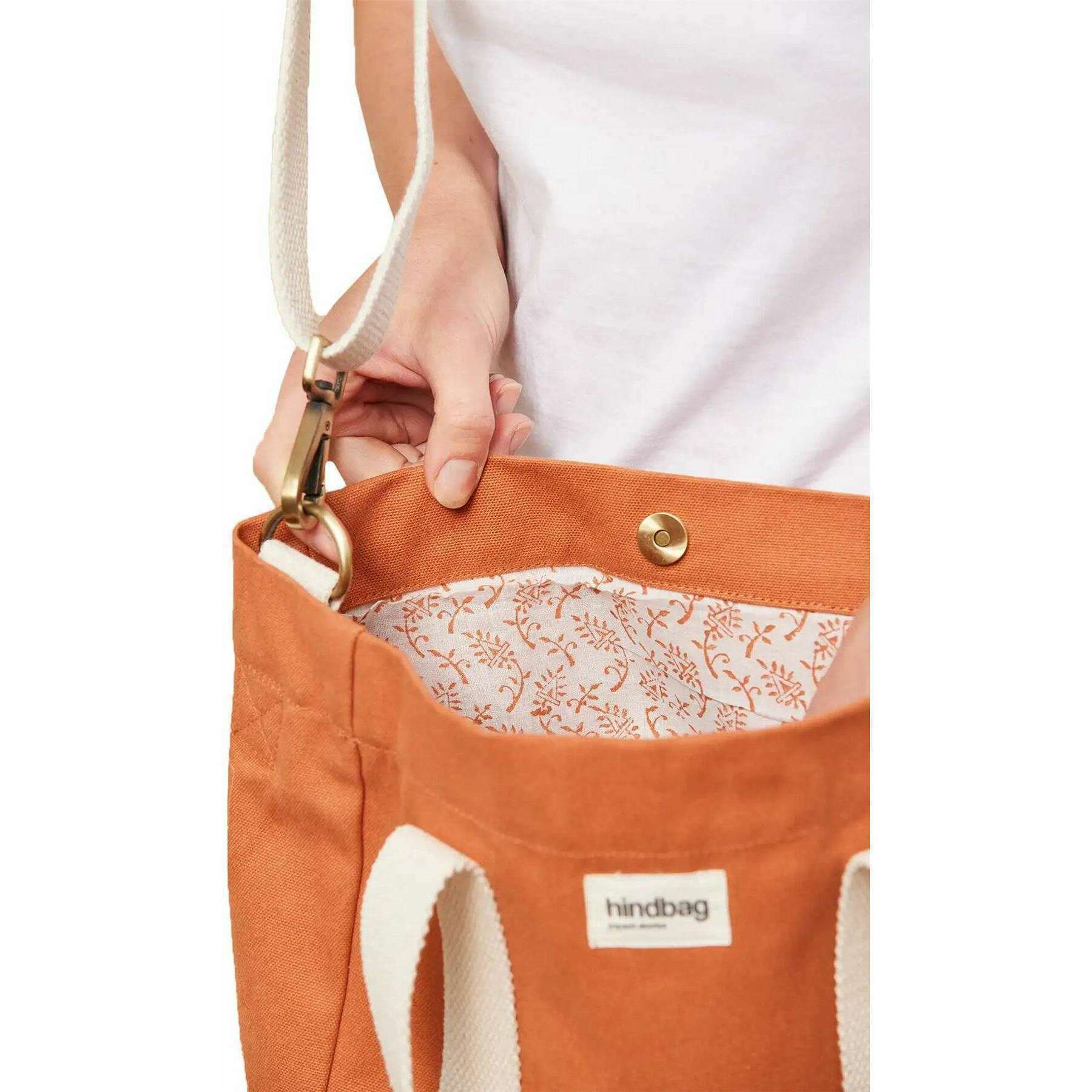 Hindbag Louise Square Crossbody Bag - Sienna Orange - Image 3