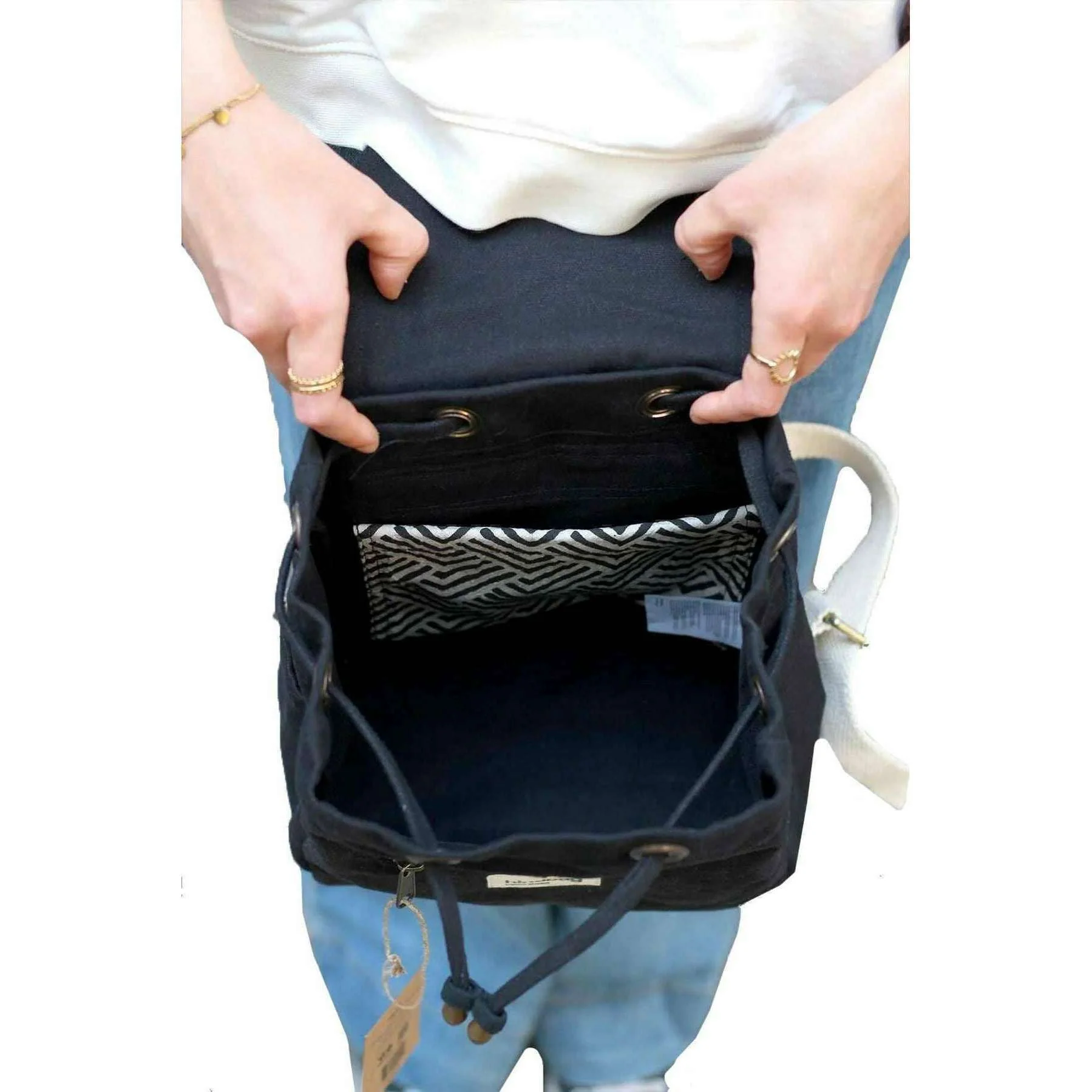 Hindbag Mini Eliot Small Backpack - Black - Image 3