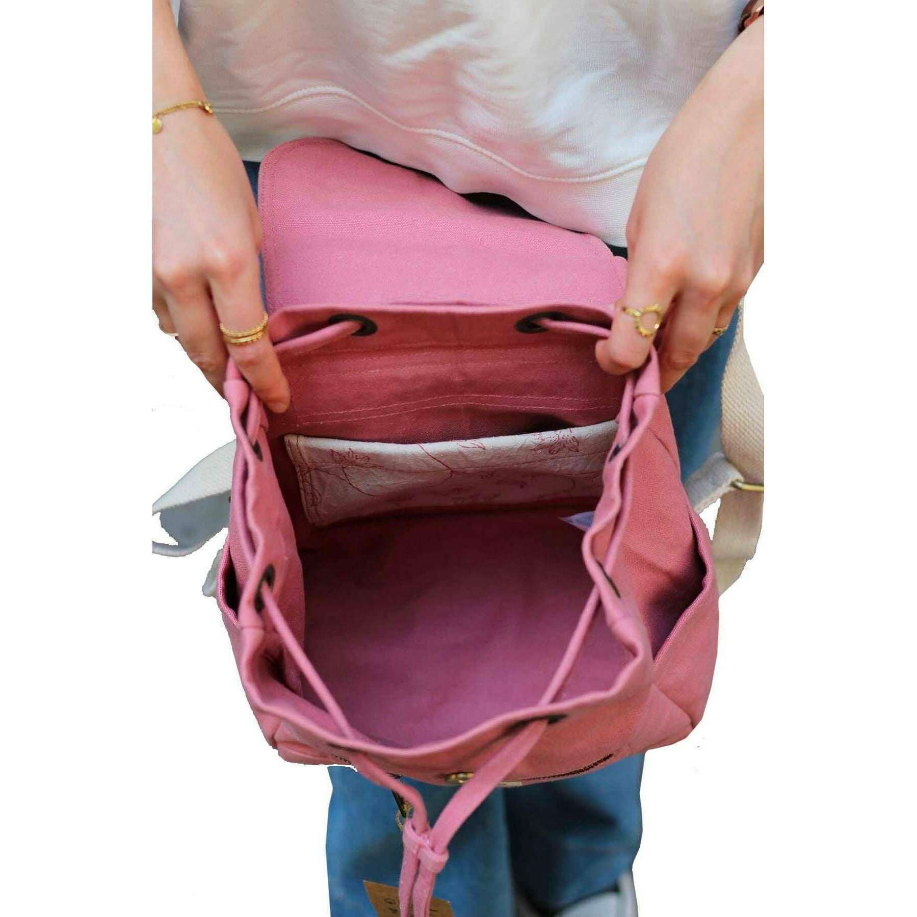 Hindbag Mini Eliot Small Backpack - Blush Pink - Image 3