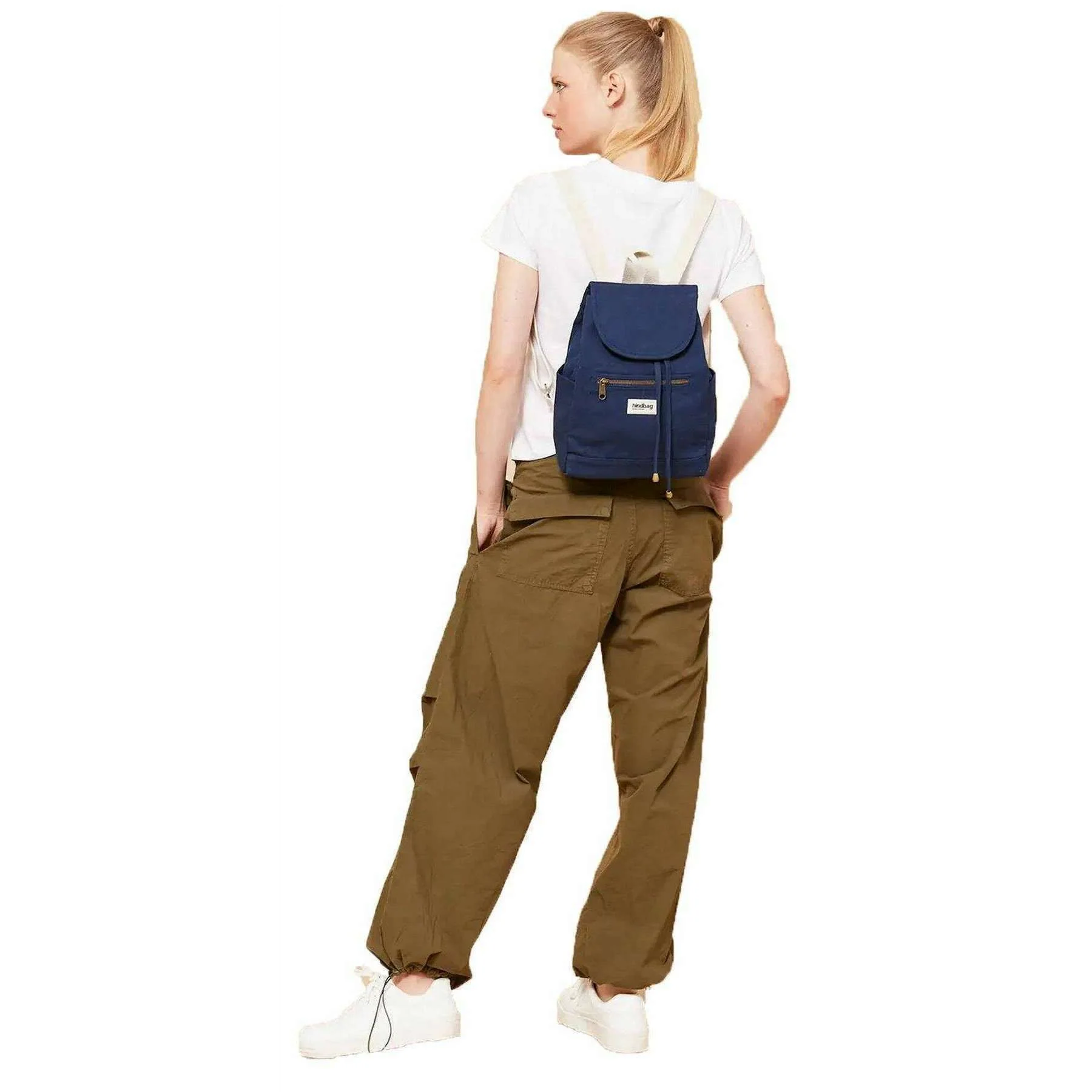 Hindbag Mini Eliot Small Backpack - Navy Blue - Image 2