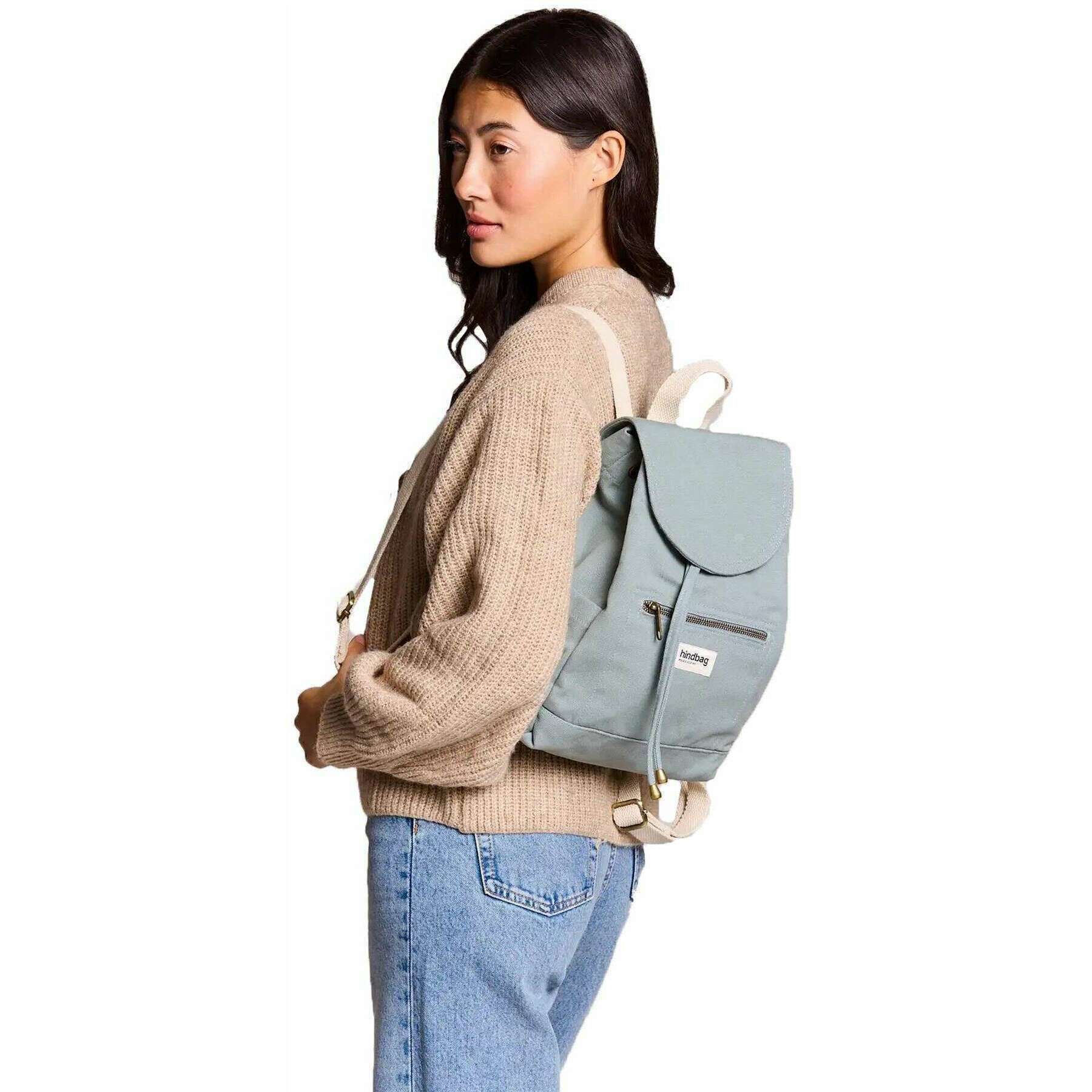 Hindbag Mini Eliot Small Backpack - Sage Blue - Image 2