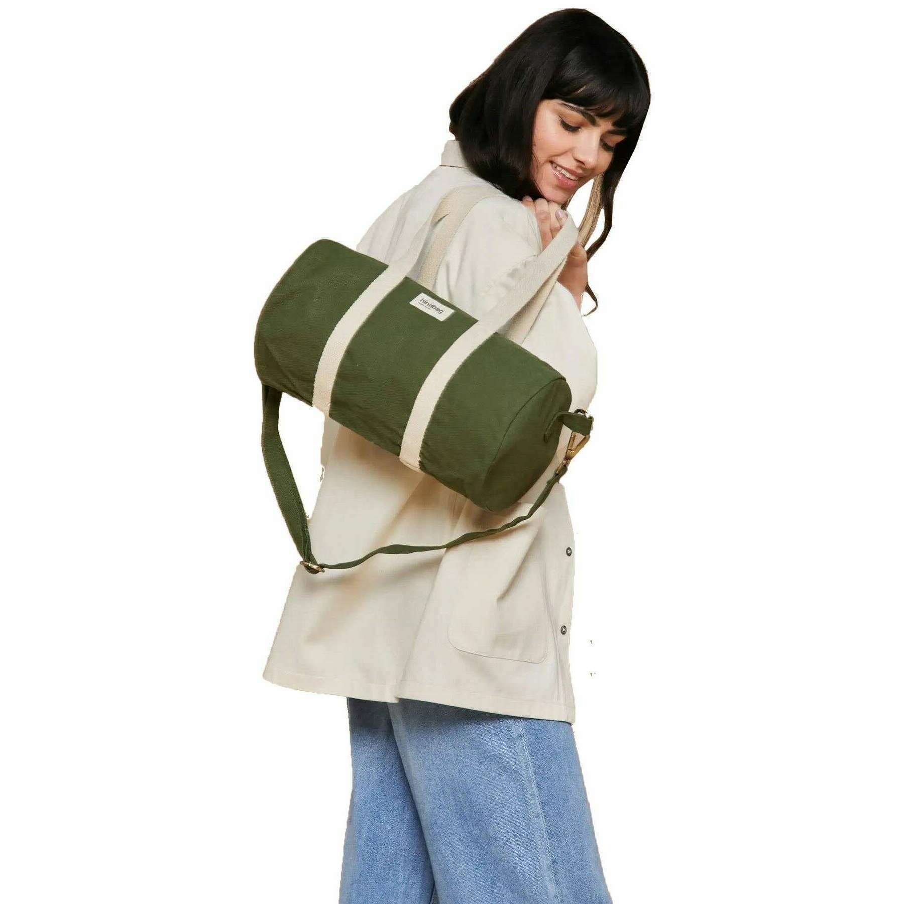 Hindbag Mini Simon Small Duffle Bag - Olive Green - Image 2
