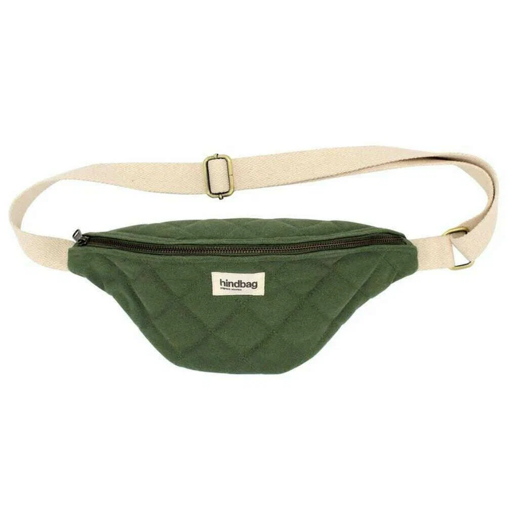 Hindbag Olivia Quilted Bum Bag - Olive Green