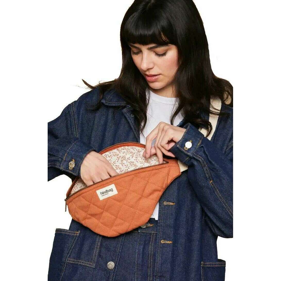 Hindbag Olivia Quilted Bum Bag - Sienna Orange - Image 3