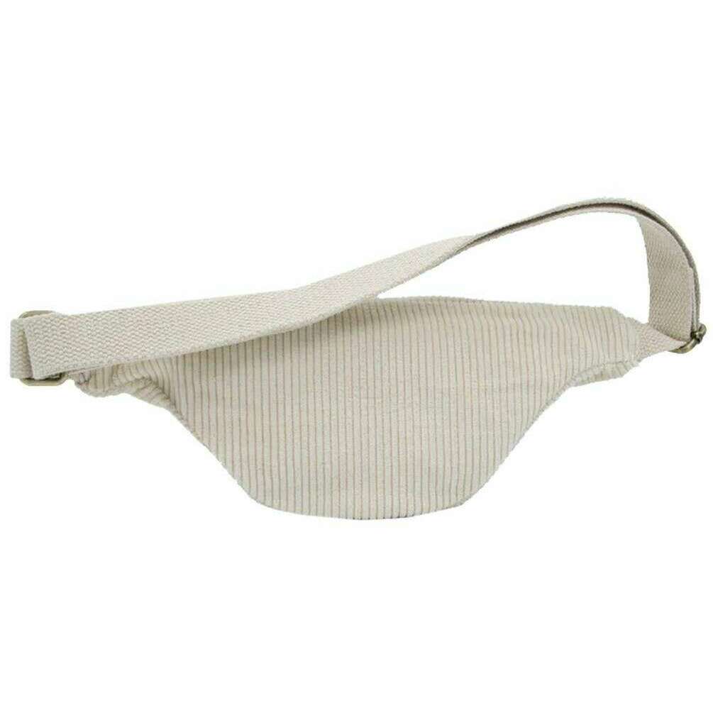 Hindbag Olivia Velvet Classic Bum Bag - Cream - Image 2