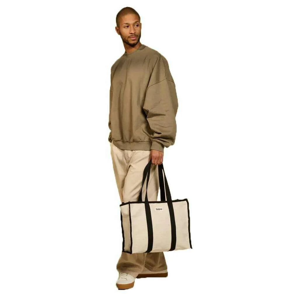 Hindbag Oscar Tote Bag - Jute Cream - Image 5