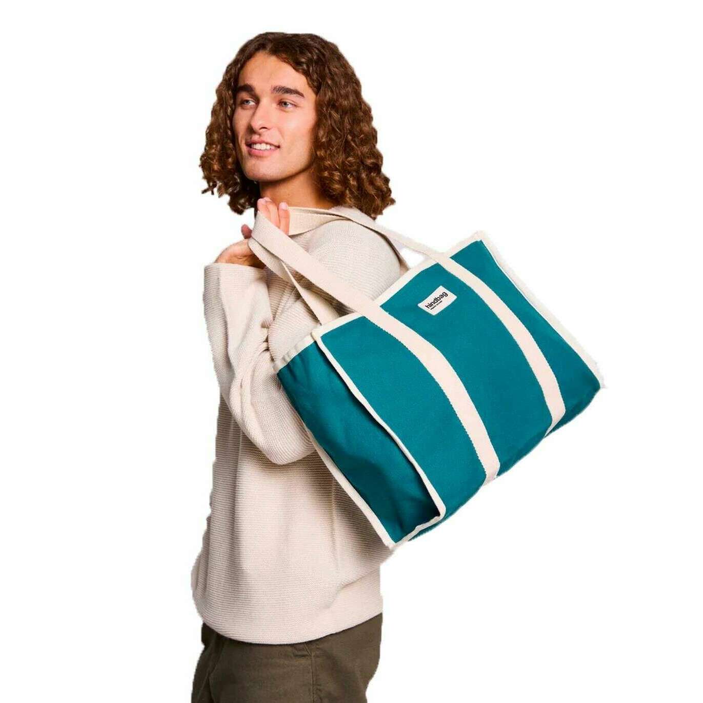 Hindbag Oscar Tote Bag - Peacock Blue - Image 5
