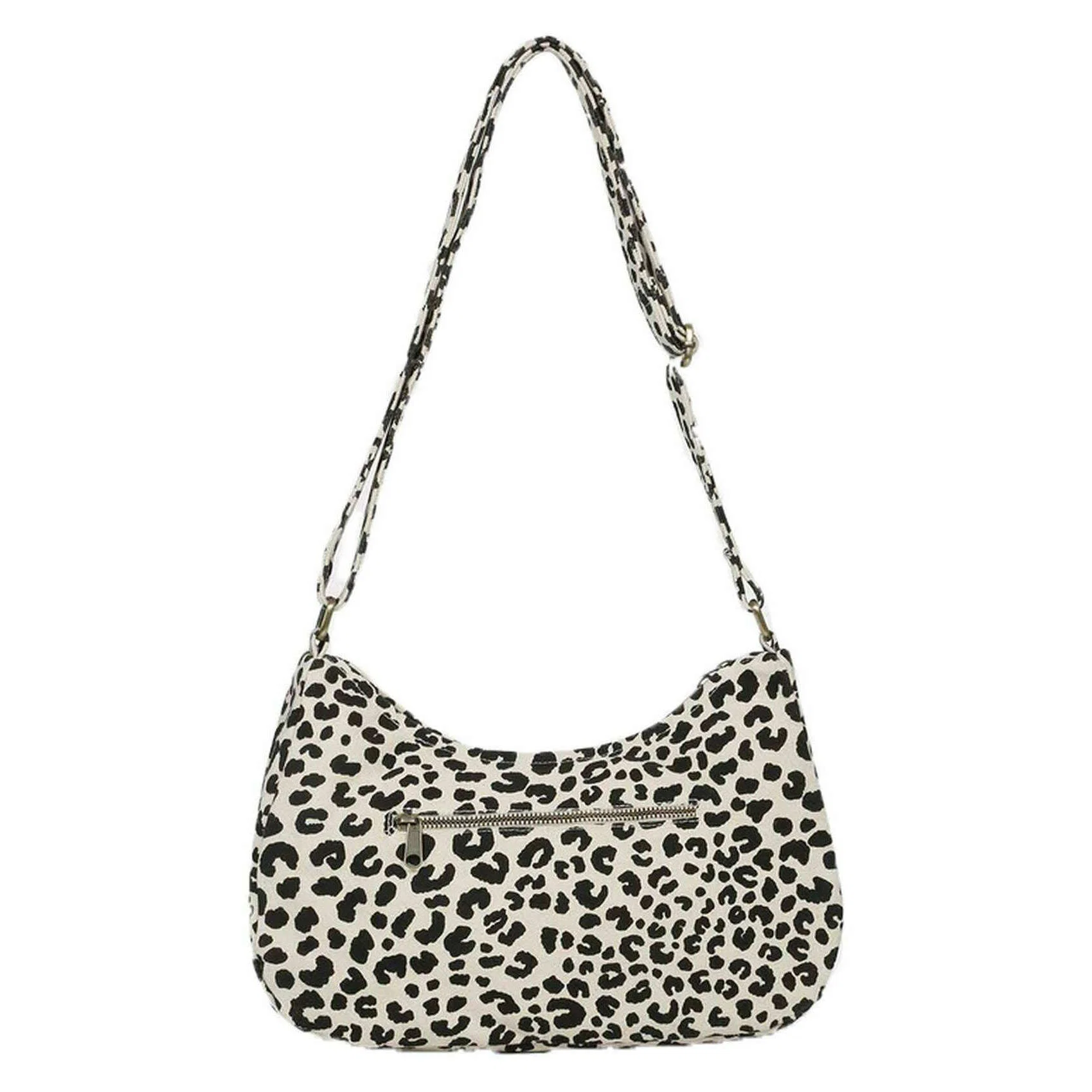 Hindbag Rosa Large Shoulder Bag - Leopard Off White - Image 2