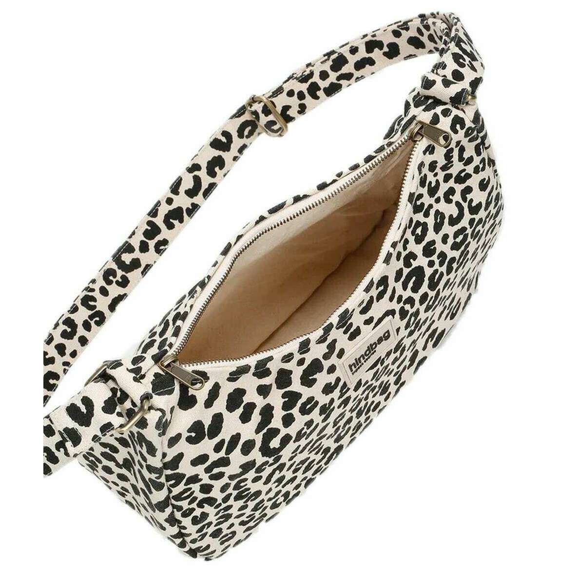 Hindbag Rosa Large Shoulder Bag - Leopard Off White - Image 3