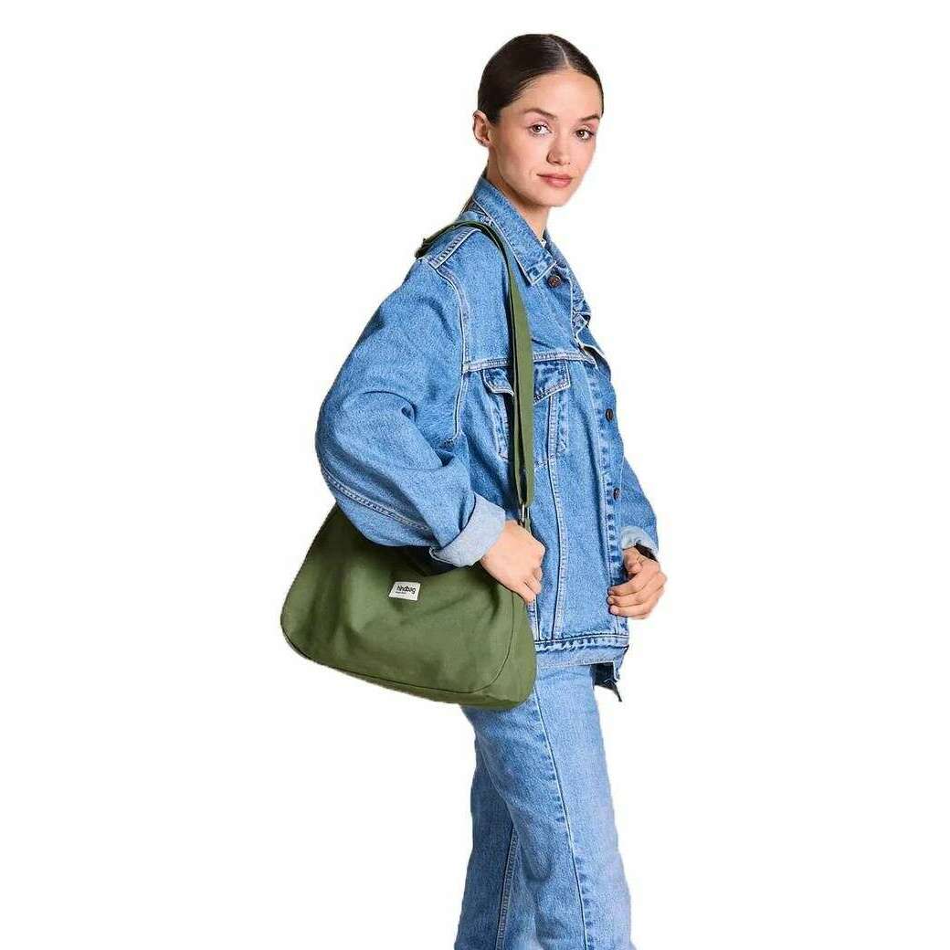 Hindbag Rosa Large Shoulder Bag - Olive Green - Image 2
