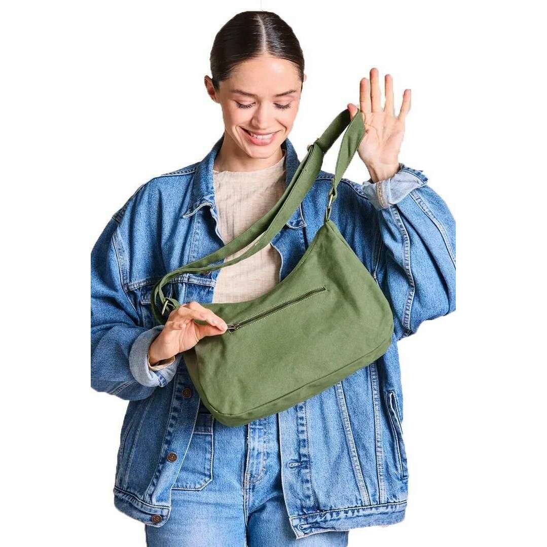 Hindbag Rosa Large Shoulder Bag - Olive Green - Image 3