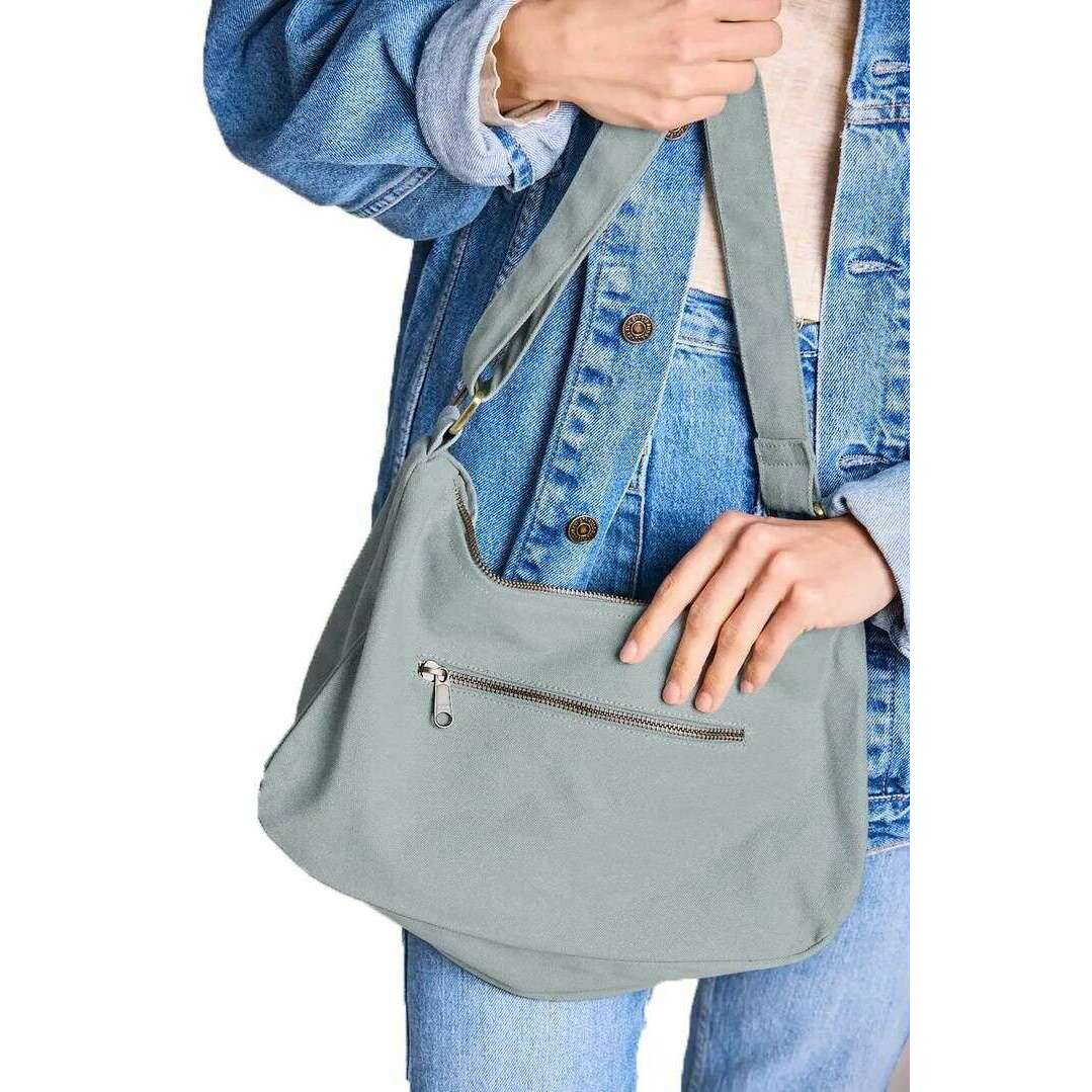 Hindbag Rosa Large Shoulder Bag - Sage Green - Image 4