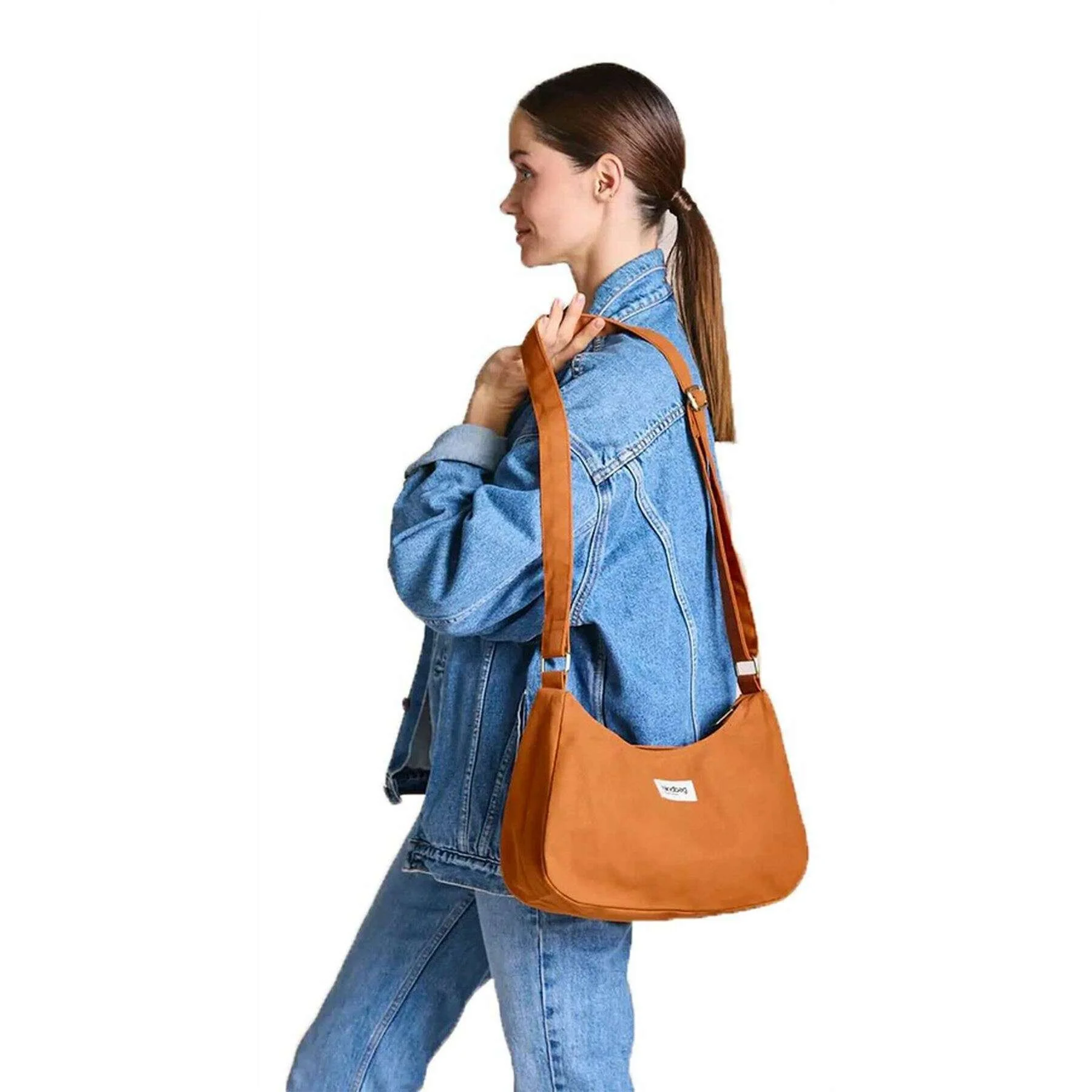 Hindbag Rosa Large Shoulder Bag - Sienna Orange - Image 3