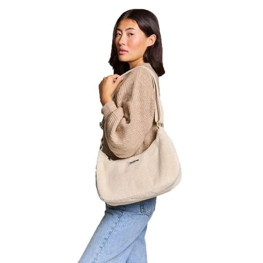 Hindbag Rosa Large Shoulder Bag - Velvet Beige - Image 4