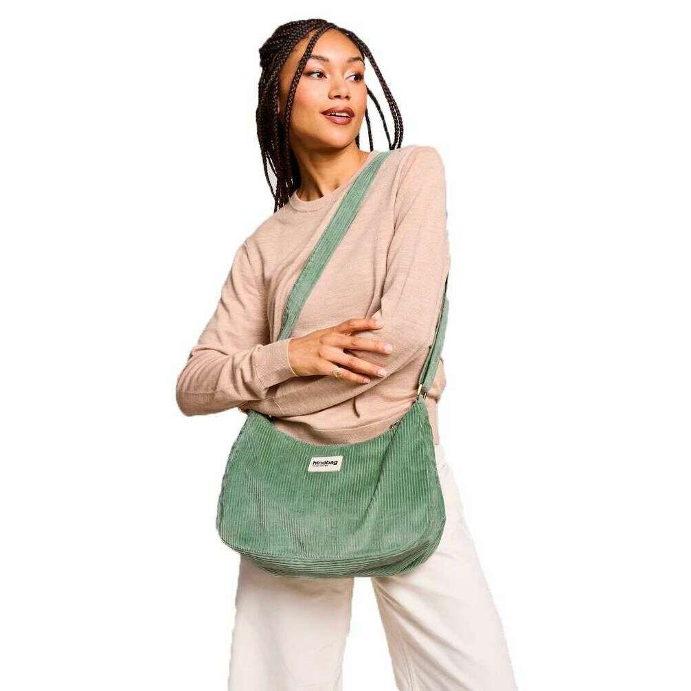Hindbag Rosa Large Shoulder Bag - Velvet Mint Green