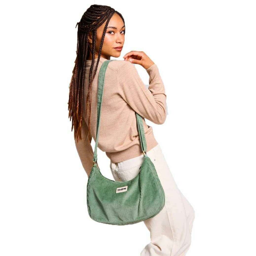 Hindbag Rosa Large Shoulder Bag - Velvet Mint Green - Image 2