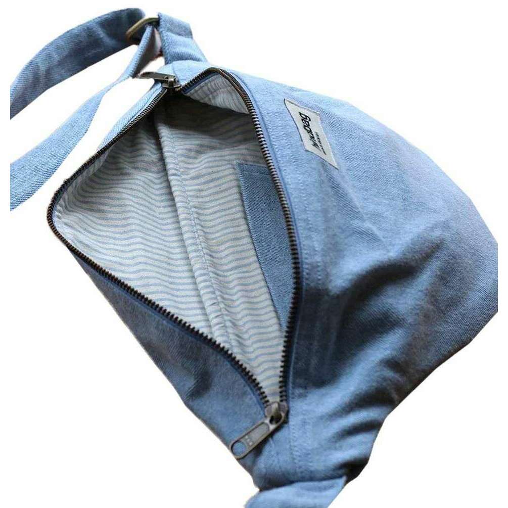 Hindbag Sasha Large Bum Bag - Denim Blue - Image 4