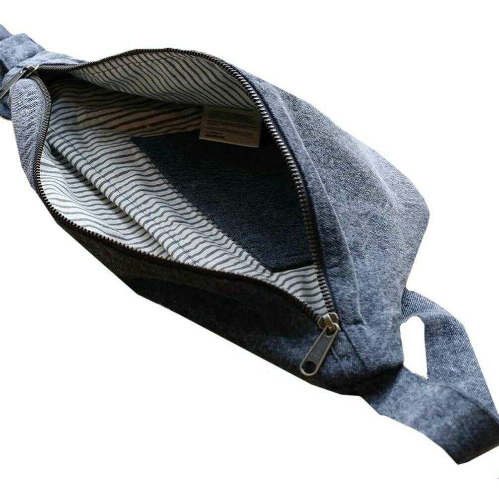 Hindbag Sasha Large Bum Bag - Denim Grey - Image 3