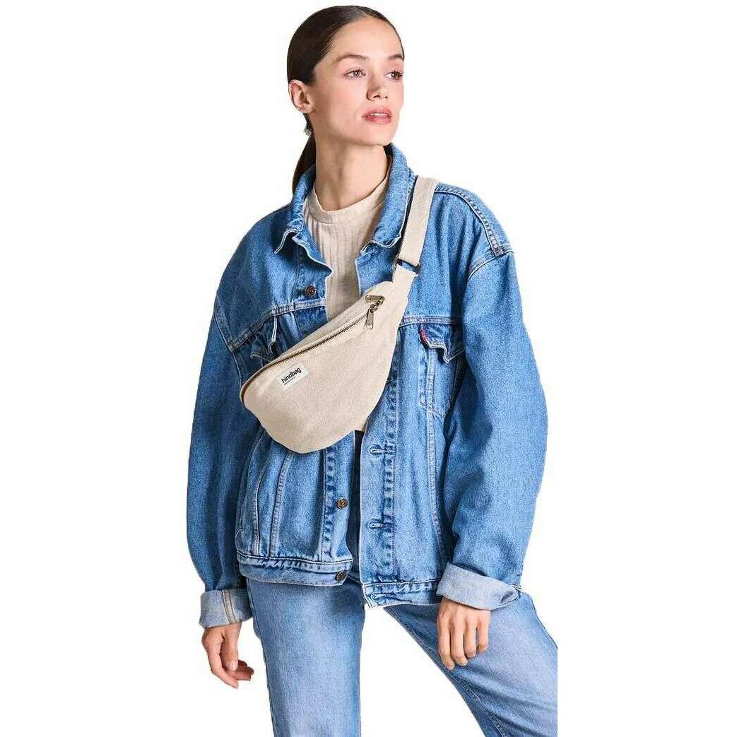 Hindbag Sasha Large Bum Bag - Jute Cream - Image 3