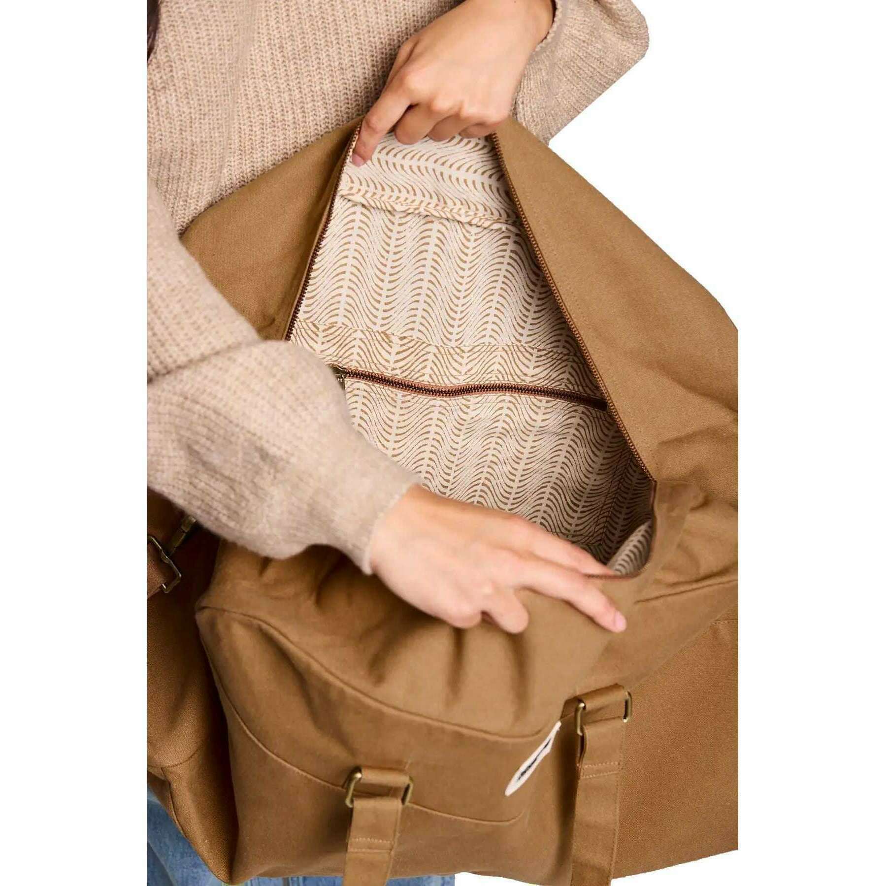 Hindbag Yves Large Travel Bag - Cinnamon Brown - Image 3