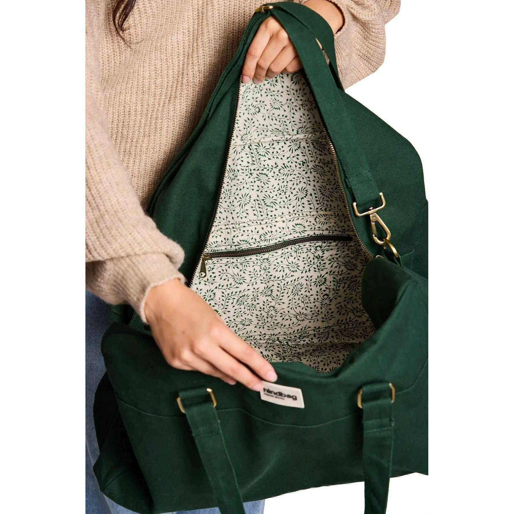 Hindbag Yves Large Travel Bag - Forest Green - Image 3