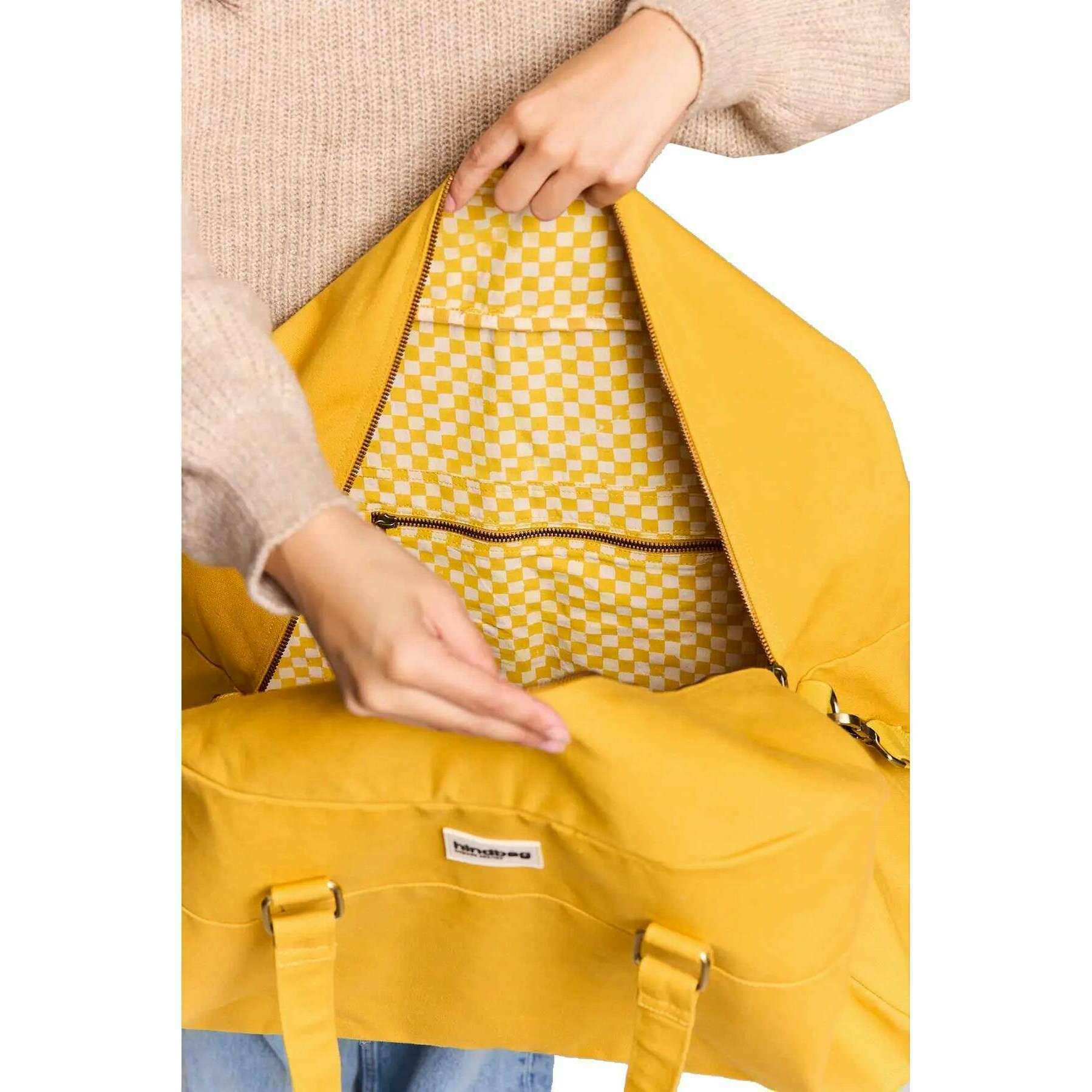 Hindbag Yves Large Travel Bag - Saffron Yellow - Image 3