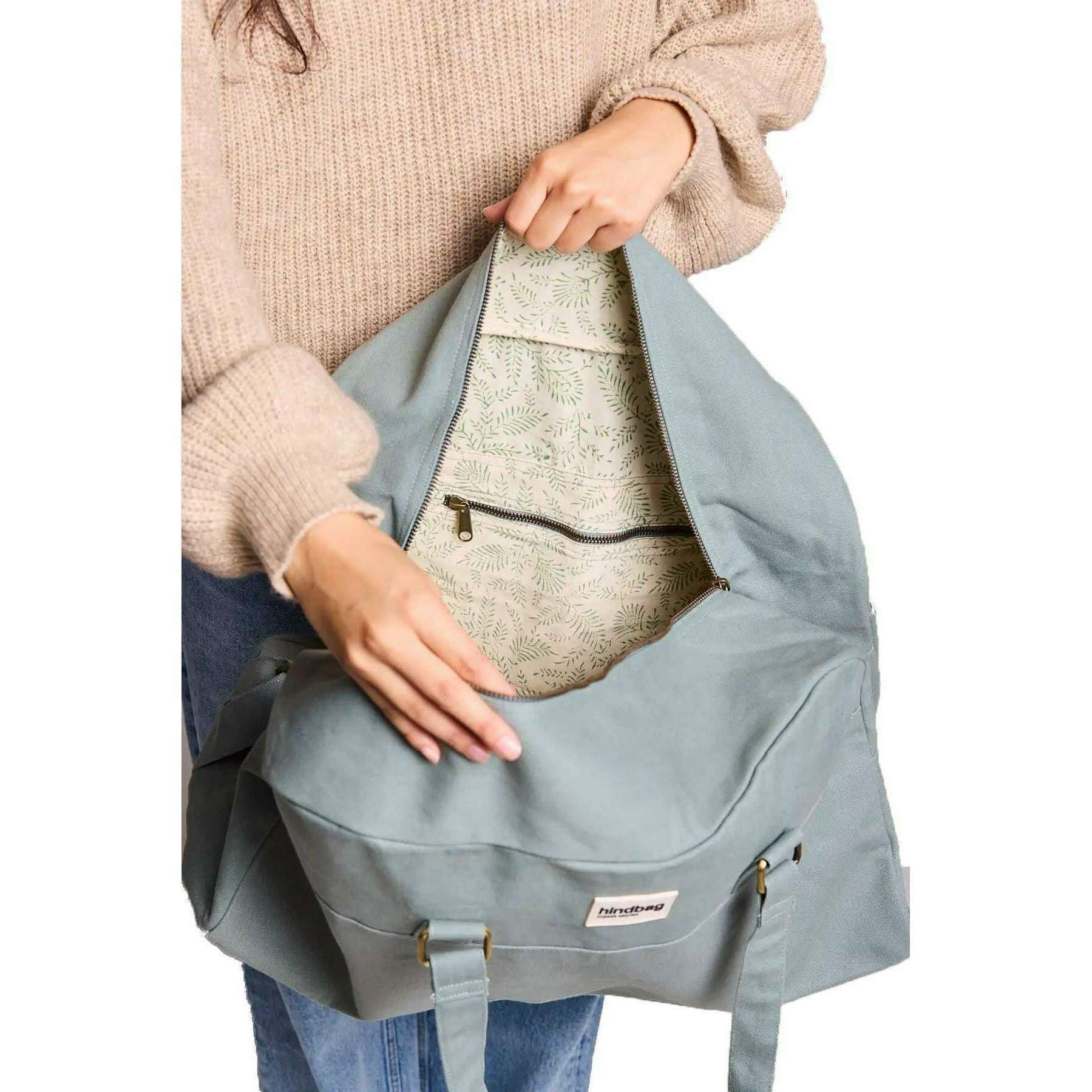 Hindbag Yves Large Travel Bag - Sage Blue - Image 3