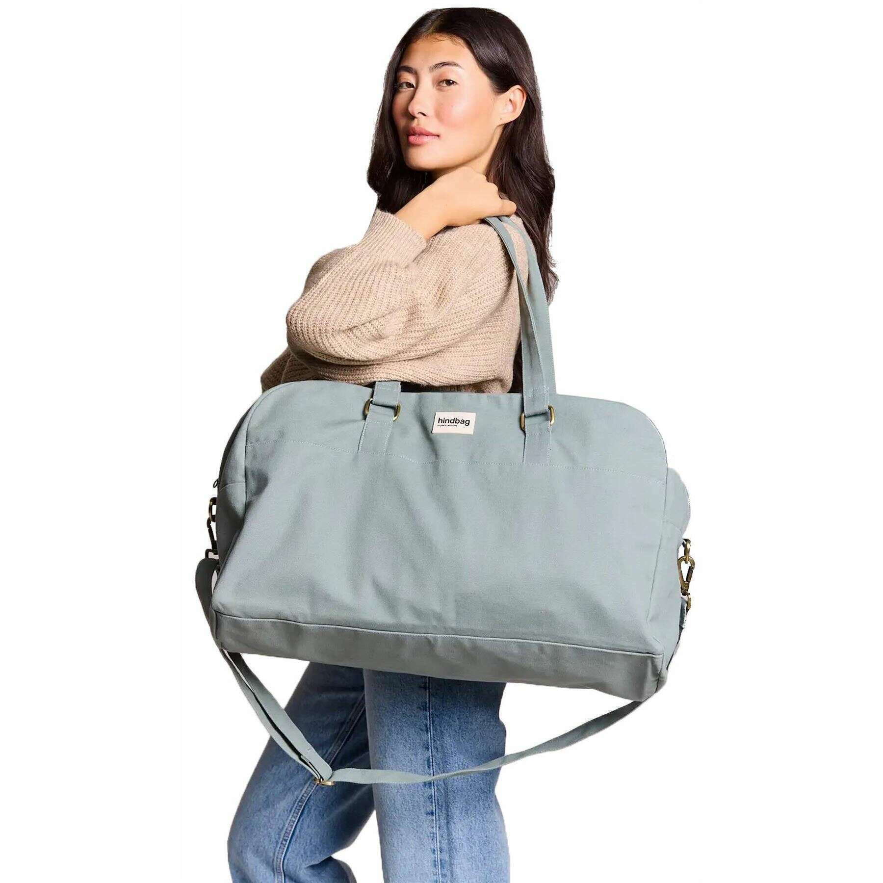 Hindbag Yves Large Travel Bag - Sage Blue - Image 5