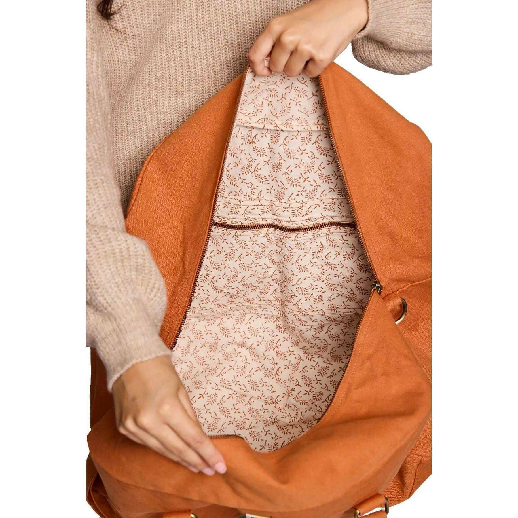 Hindbag Yves Large Travel Bag - Sienna Orange - Image 3