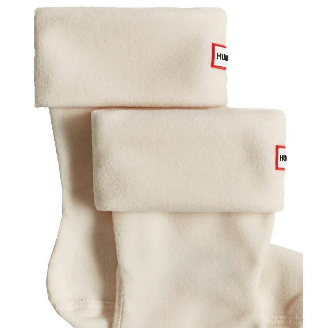 Hunter Fleece Cuff Short Boot Socks - Hunter White - Image 2