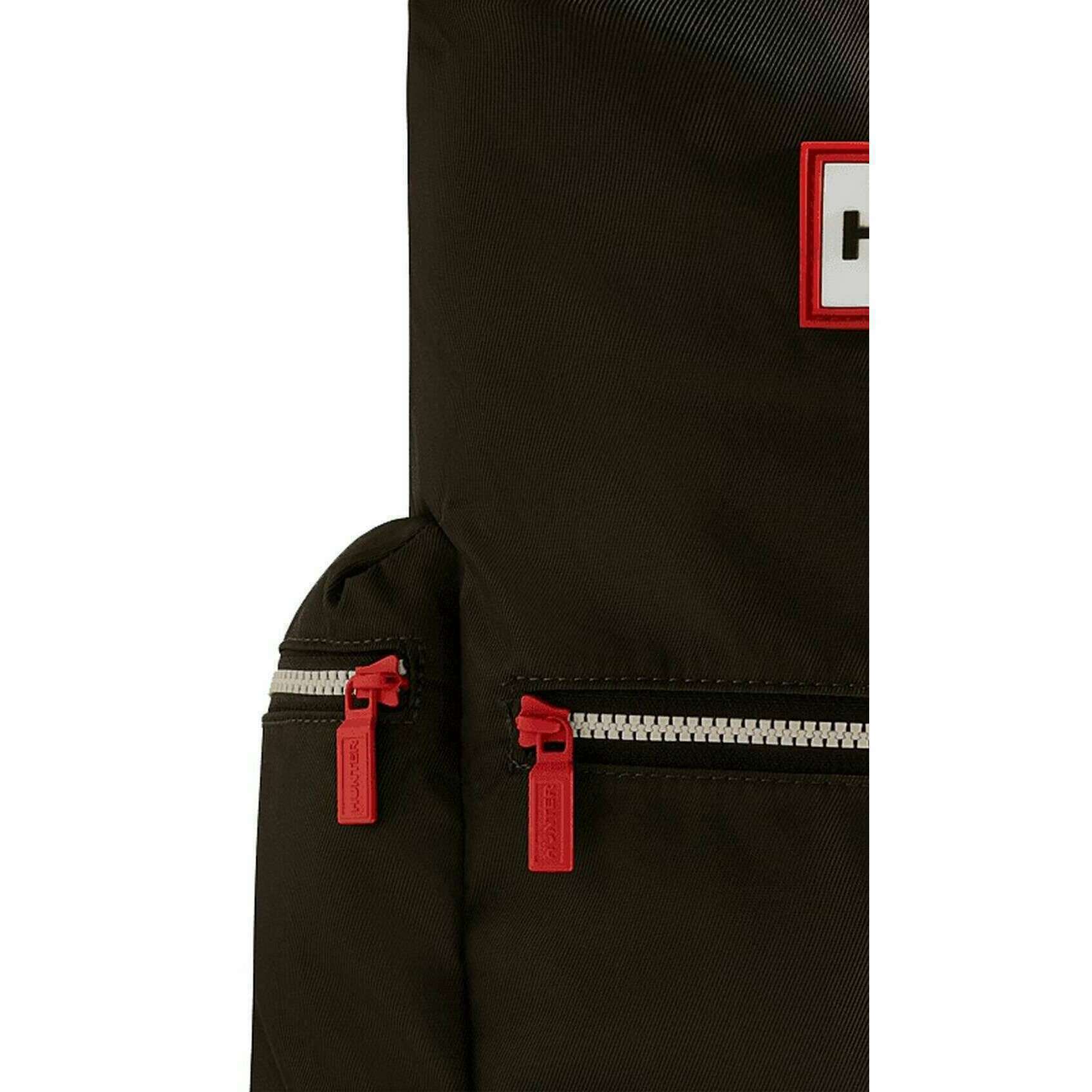 Hunter Nylon Large Topclip Backpack - Dark Olive Green - Image 5
